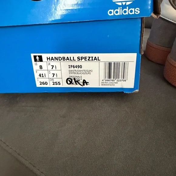 Adidas Unisex Taupe Suede Sneakers